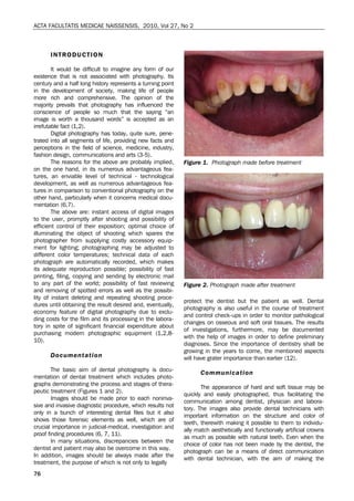 Importance of Digital Dental Photography in the Practice of Dentistry | PDF
