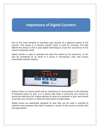 Importance of Digital Counters | PDF