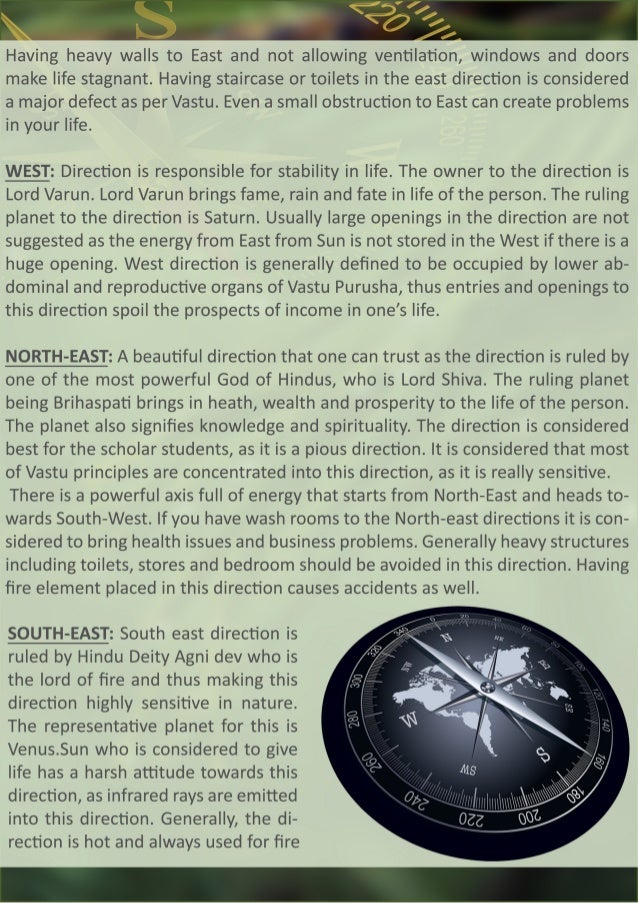 Importance of directions in vastu and understanding the directions
