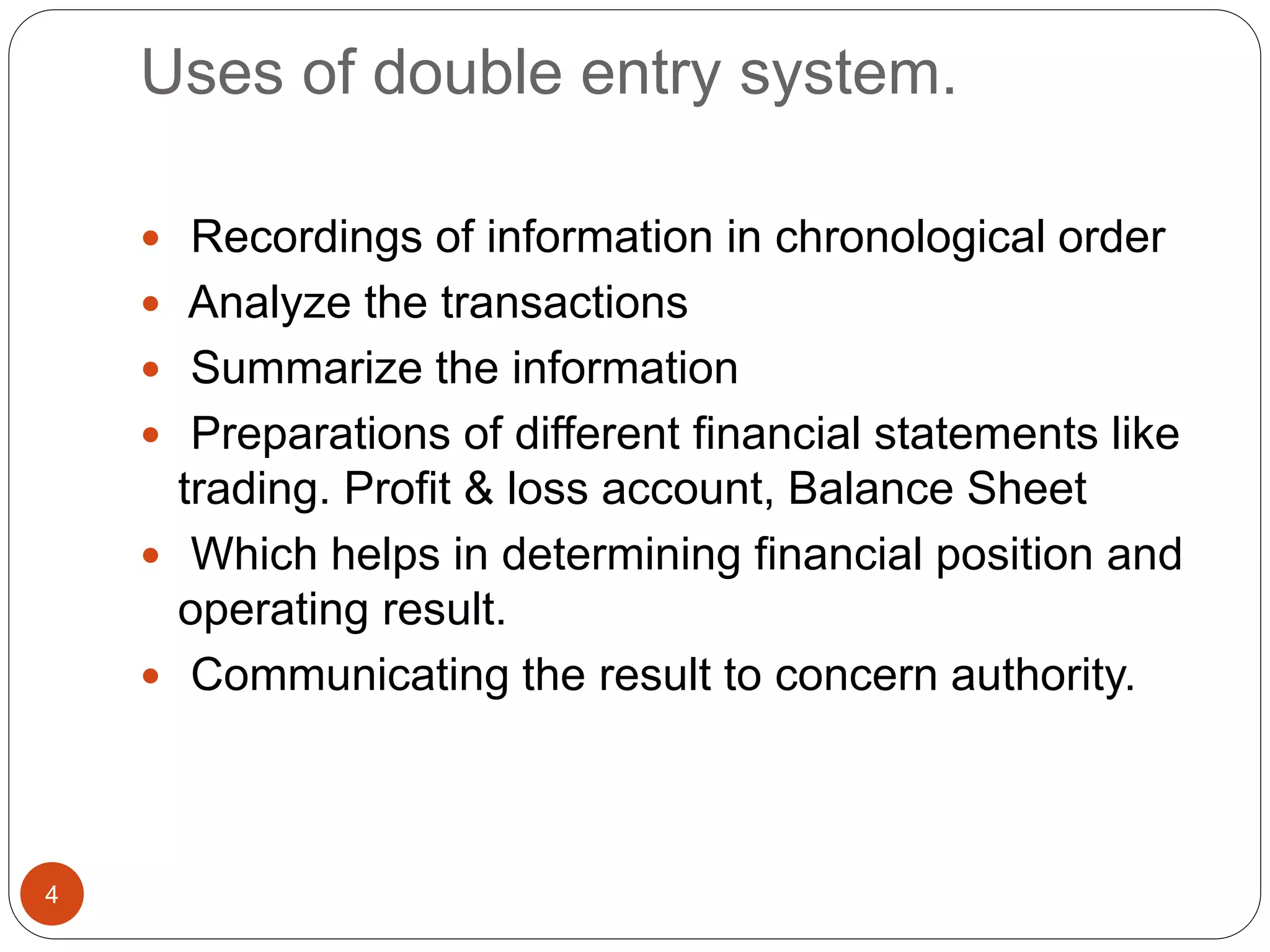 Importance of double entry accounting system for public limited company ...
