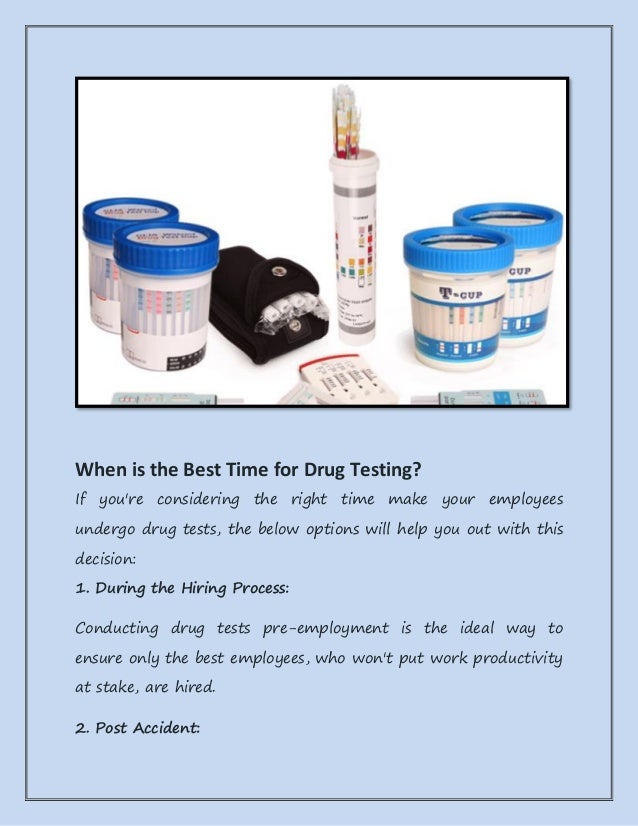 Importance of drug testing in the workplace