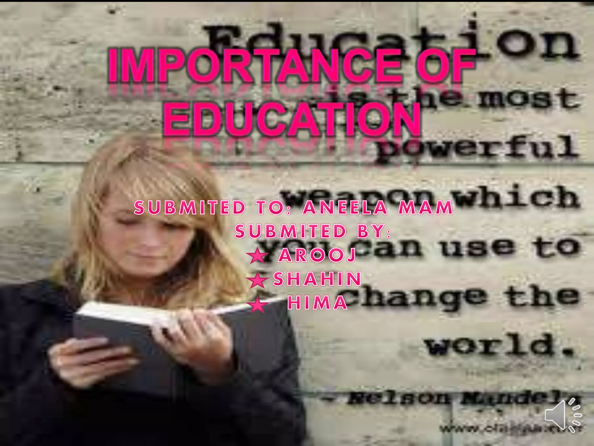 Importance of education | PPTX