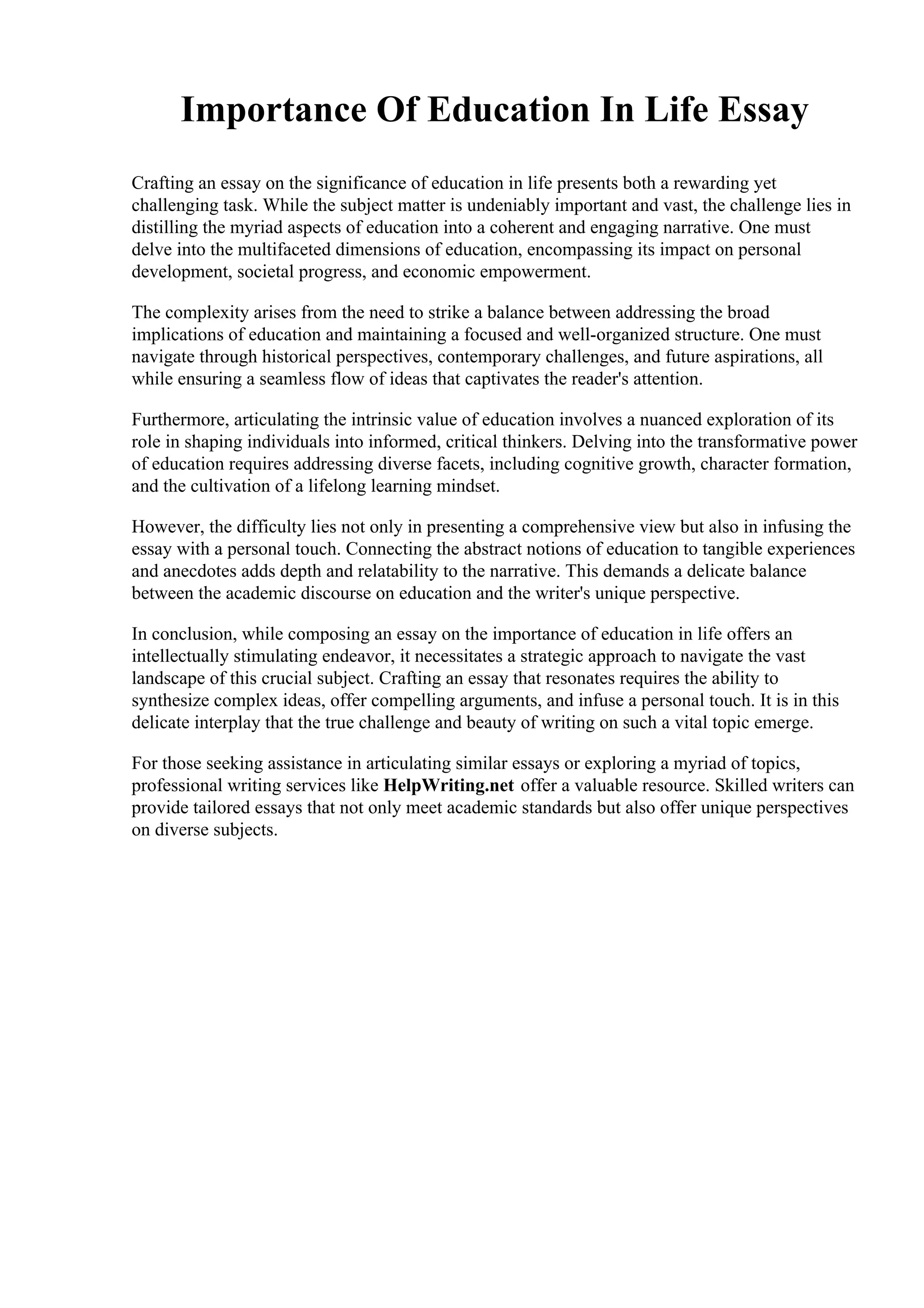 Importance Of Education In Life Essay.pdf