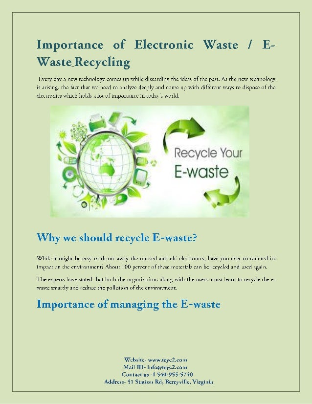 Importance Of Electronic Waste