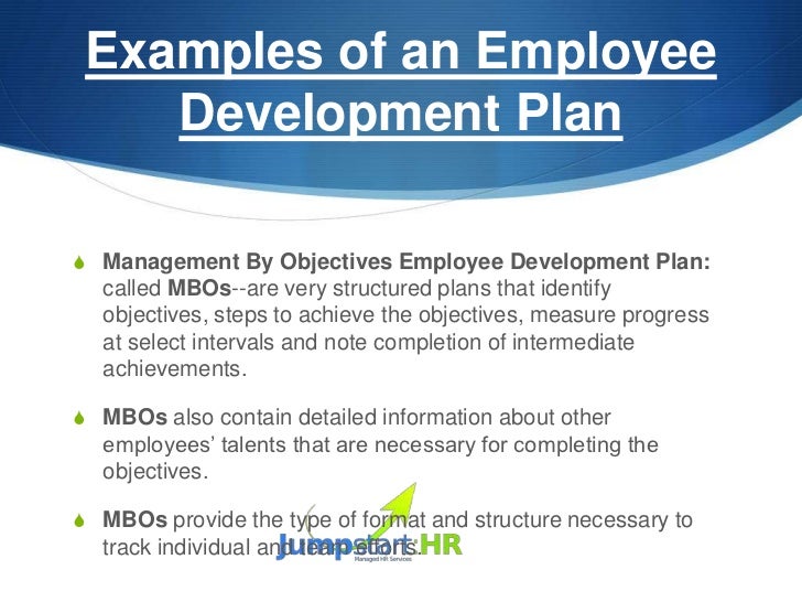 How to write individual development plan