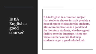 Importance of English for career growth | PPTX