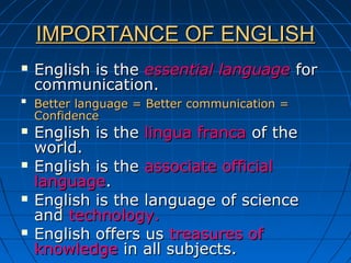 Importance of English in the Job Market - Ppt | PPT