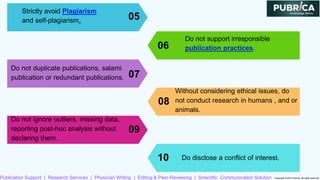 Importance of ethical codes and considerations in research of conduct ...