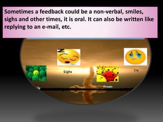 Importance of feedback