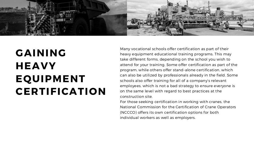 Importance of Heavy Equipment Certification in Construction