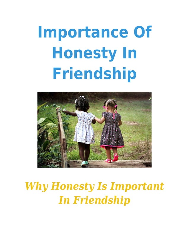 essay about honesty in friendship