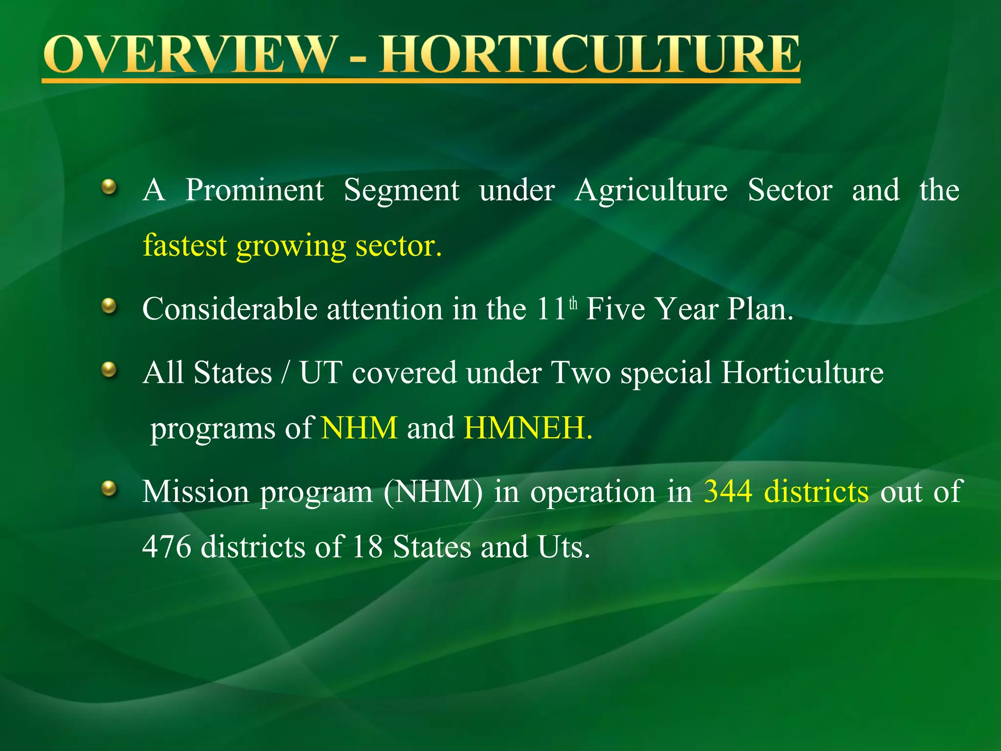 Importance of horticulture in india | PPT