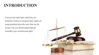 Importance of knowing your rights | PPTX