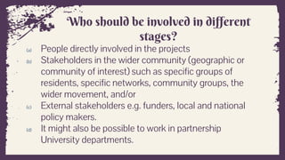  Monitoring and Evaluation of welfare projects