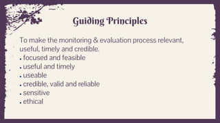  Monitoring and Evaluation of welfare projects
