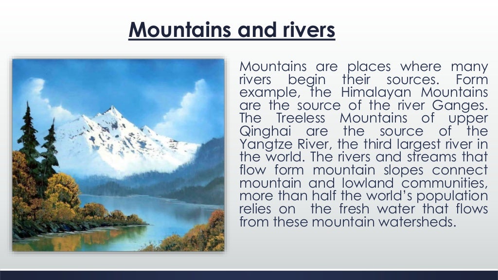 Importance of mountains