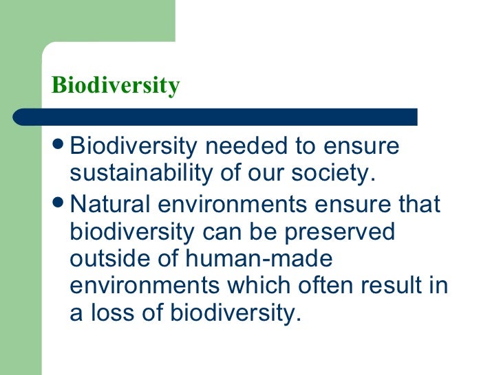Importance Of Natural Environments Summary