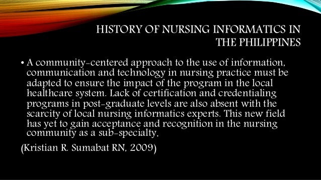 importance of nursing informatics in nurses daily practice Standards of professional nursing practice american nurses association (ana) ana standards of practice standard 1 assessment the registered nurse collects comprehensive data pertinent to the healthcare consumer’s health or. importance of nursing informatics in nurses daily practice Standards of professional nursing practice american nurses association (ana) ana standards of practice standard 1 assessment the registered nurse collects comprehensive data pertinent to the healthcare consumer’s health or.