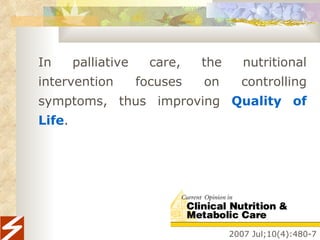 Importance Of Nutrition In Cancer Patients | PPT