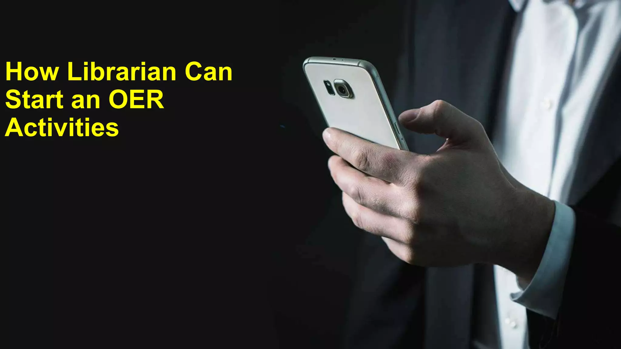 How Librarian Can
Start an OER
Activities
 