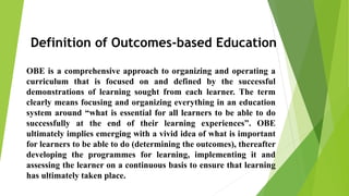 Importance of Outcome Based Education (OBE) in the Quality Enhancement ...
