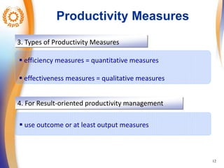 Importance of Performance Management And Measurement of Productivity | PPTX