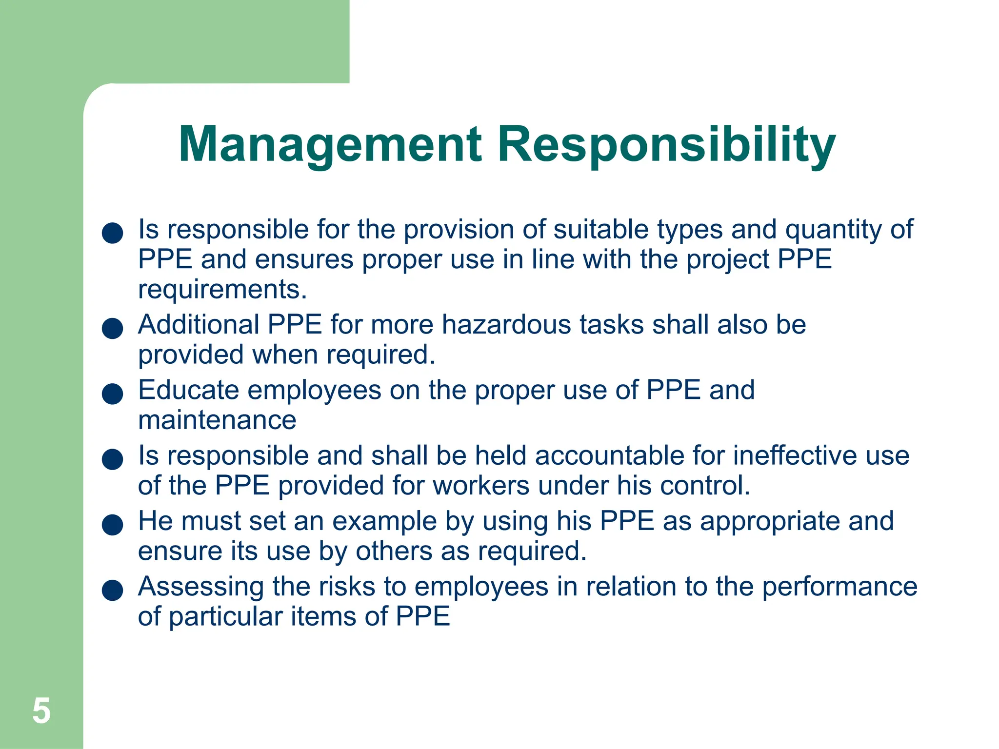 Importance of PPEs in prevention of Hazards.ppt