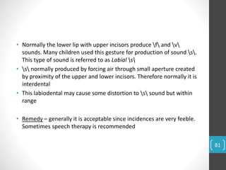 Labiel Sound Importance of respiration, deglutition and speech in development of ...