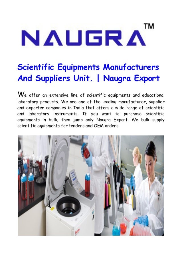 Importance Of Scientific Equipments For Education