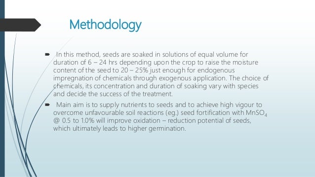 Importance Of Seed Quality Enhancement Fortification