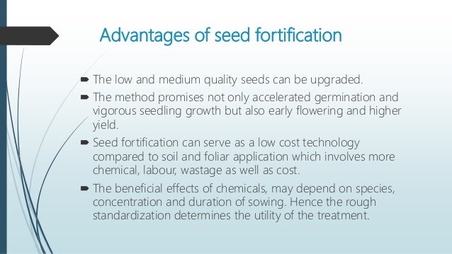 Importance Of Seed Quality Enhancement Fortification Importance Of Seed Quality Enhancement Fortification