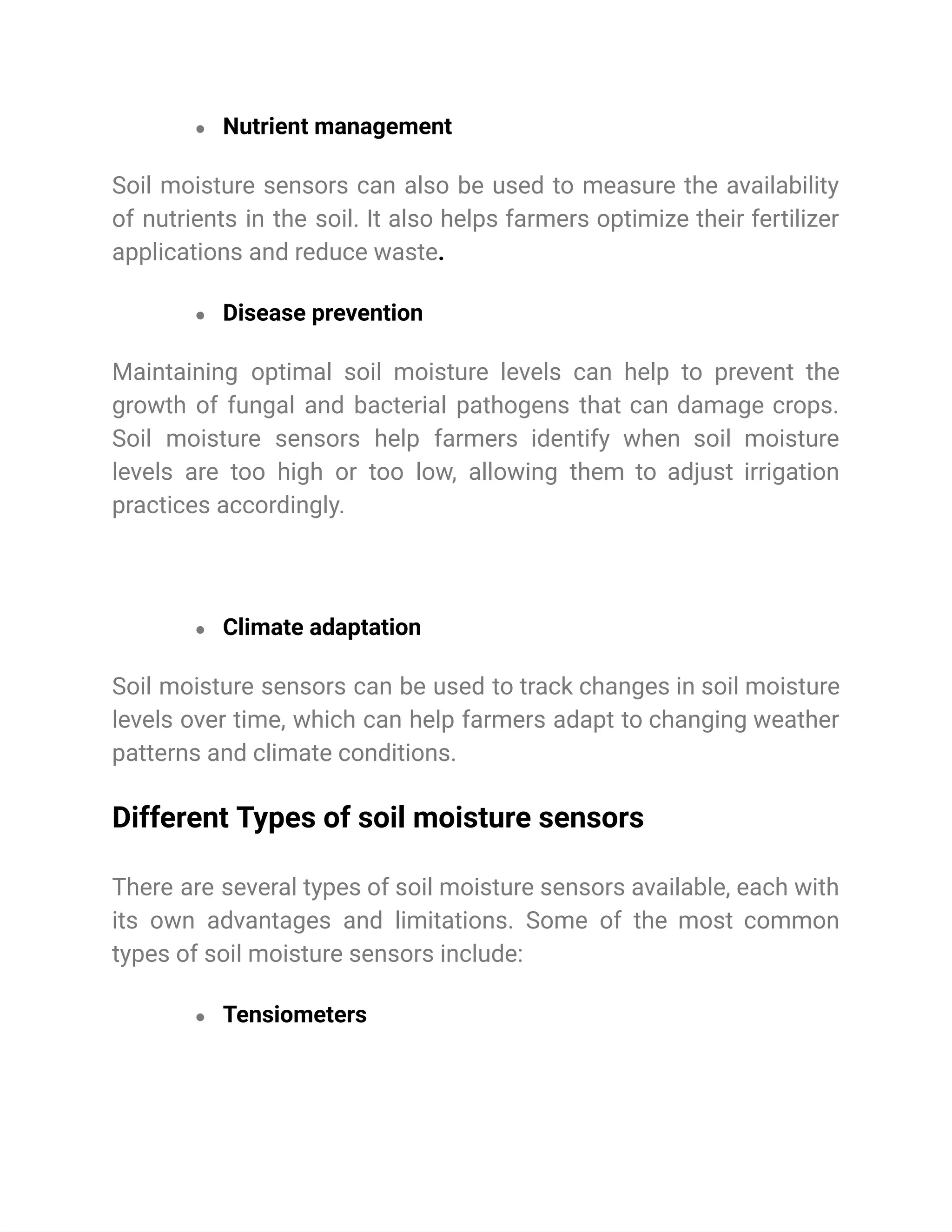 Importance of soil moisture sensors in Agriculture_ Advantages and ...