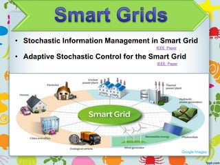 • Stochastic Information Management in Smart Grid
IEEE Paper
• Adaptive Stochastic Control for the Smart Grid
IEEE Paper
Google Images
 