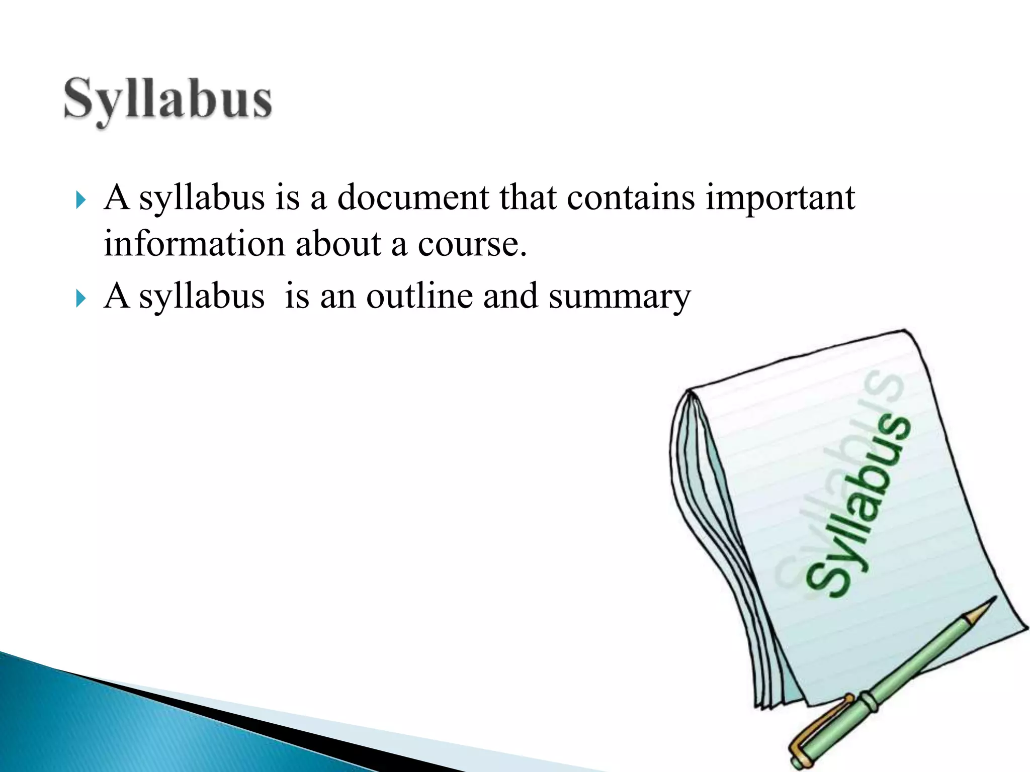 Importance of syllabus | PPTX