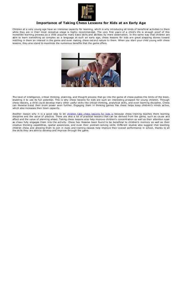 chess lessons for kids