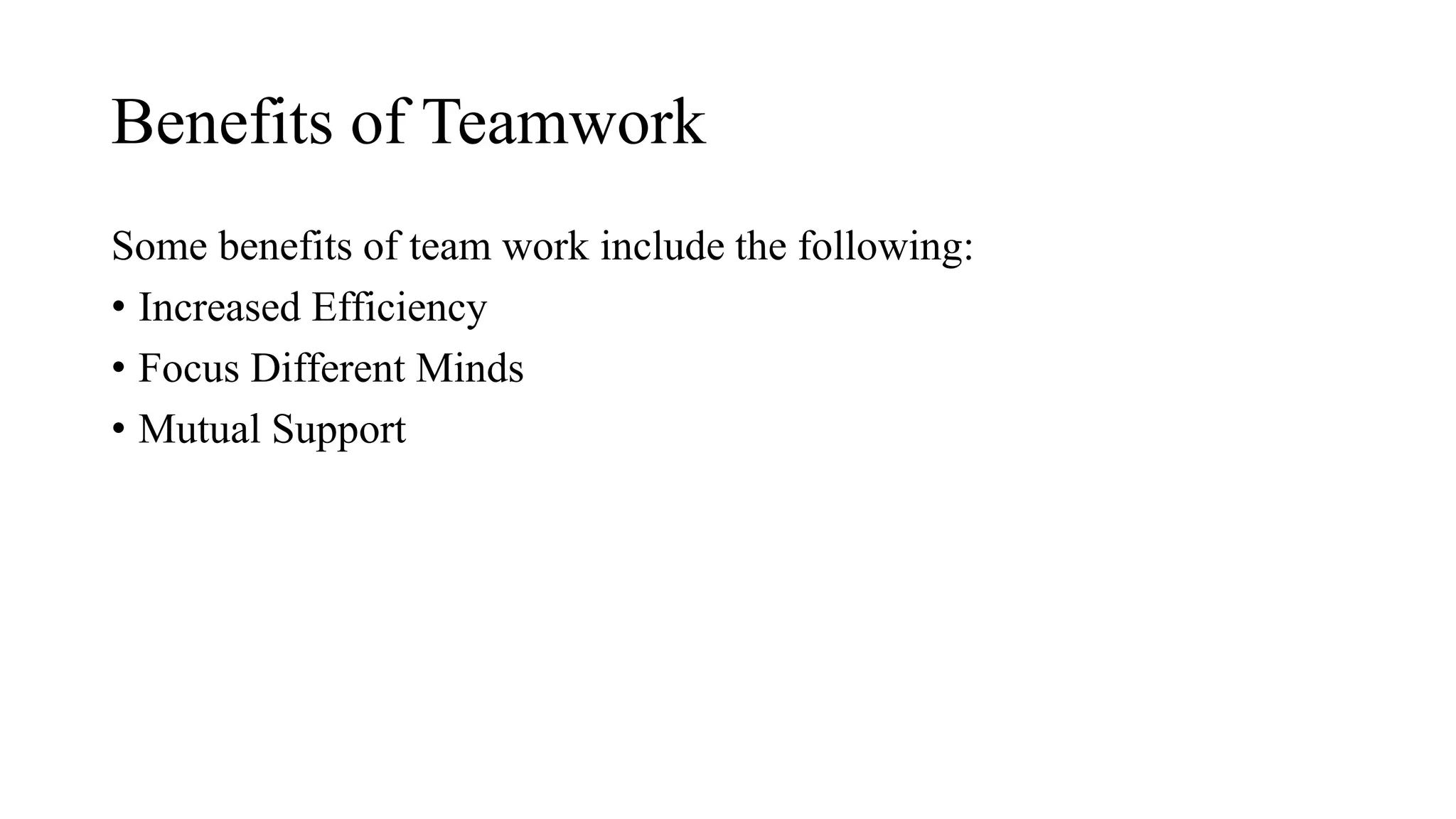 Importance of teamwork | PPTX