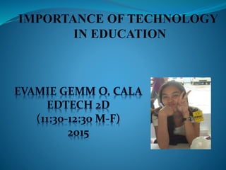 Importance of technology in education