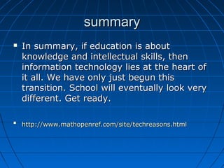 Importance of technology in education | PPT
