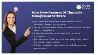 Importance of Timetable Management Software in Educational ERP ...