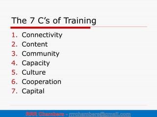 IMPORTANCE OF TRAINING (signifance of traning) - PPT.ppt