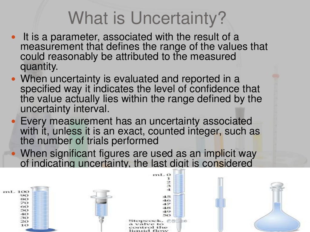 Importance of uncertainty of measurement in chemistry
