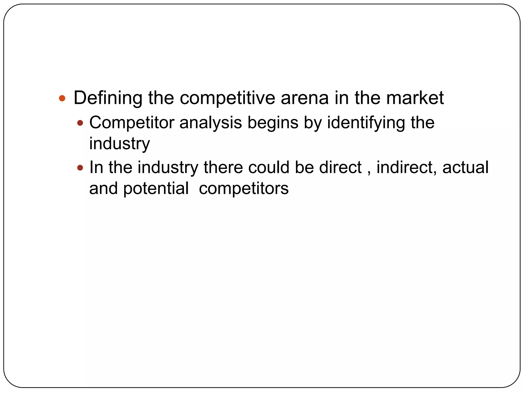 Importance of understanding competition in Marketing Planning | PPTX