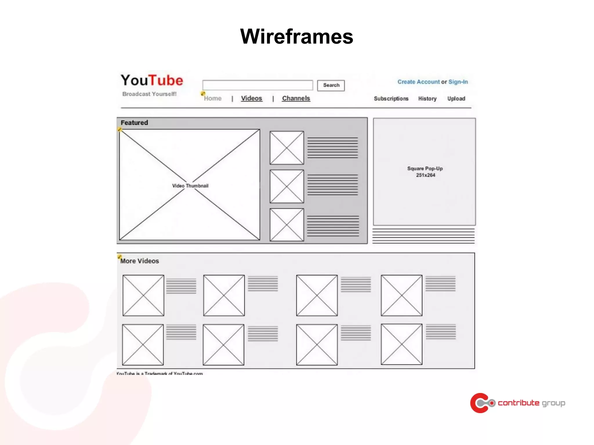 Wireframes
 