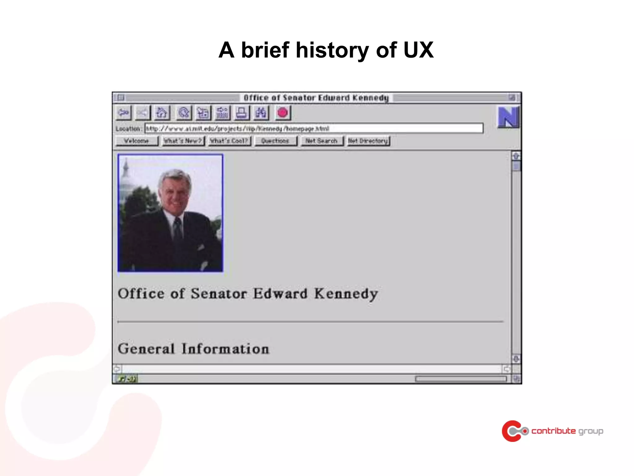A brief history of UX
 