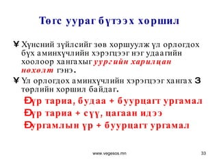 Төгс уураг бүтээх хоршил Хүнсний зүйлсийг зөв хоршуулж үл орлогдох бүх аминхүчлийн хэрэгцээг нэг удаагийн хоолоор хангахыг  уургийн   харилцан нөхөлт  гэнэ.  Үл орлогдох аминхүчлийн хэрэгцээг хангах 3 төрлийн хоршил байдаг.  үр тариа, будаа  +  буурцагт ургамал үр тариа  +  сүү, цагаан идээ ургамлын үр  +  буурцагт ургамал www.vegesos.mn 