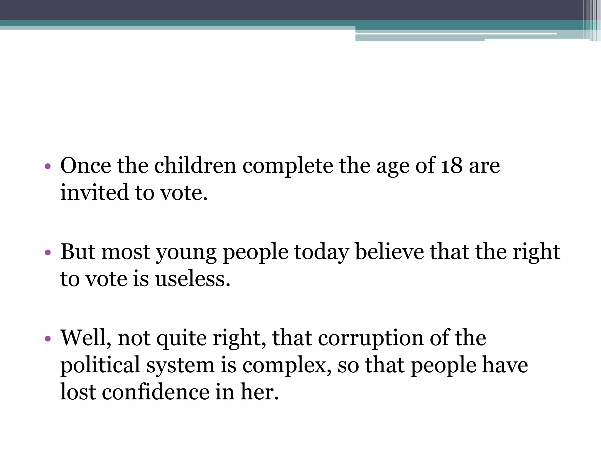 Importance of voting in India | PPTX