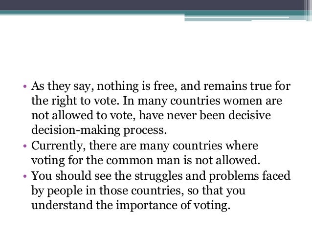 Importance Of Voting In India Reasons To Vote English Essays Samples also Examples Of Thesis Statements For Argumentative Essays Essay Writing Business