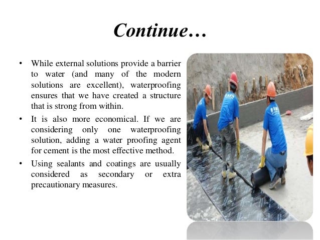 Importance of the Waterproofing cement