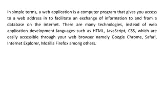 Importance of web application development | PPT