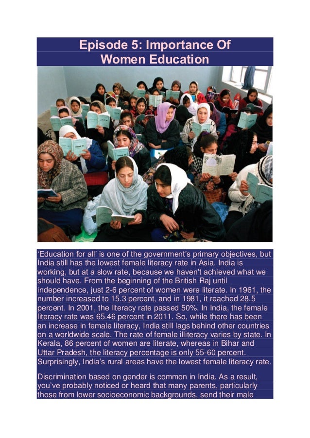 Importance of women education | PDF